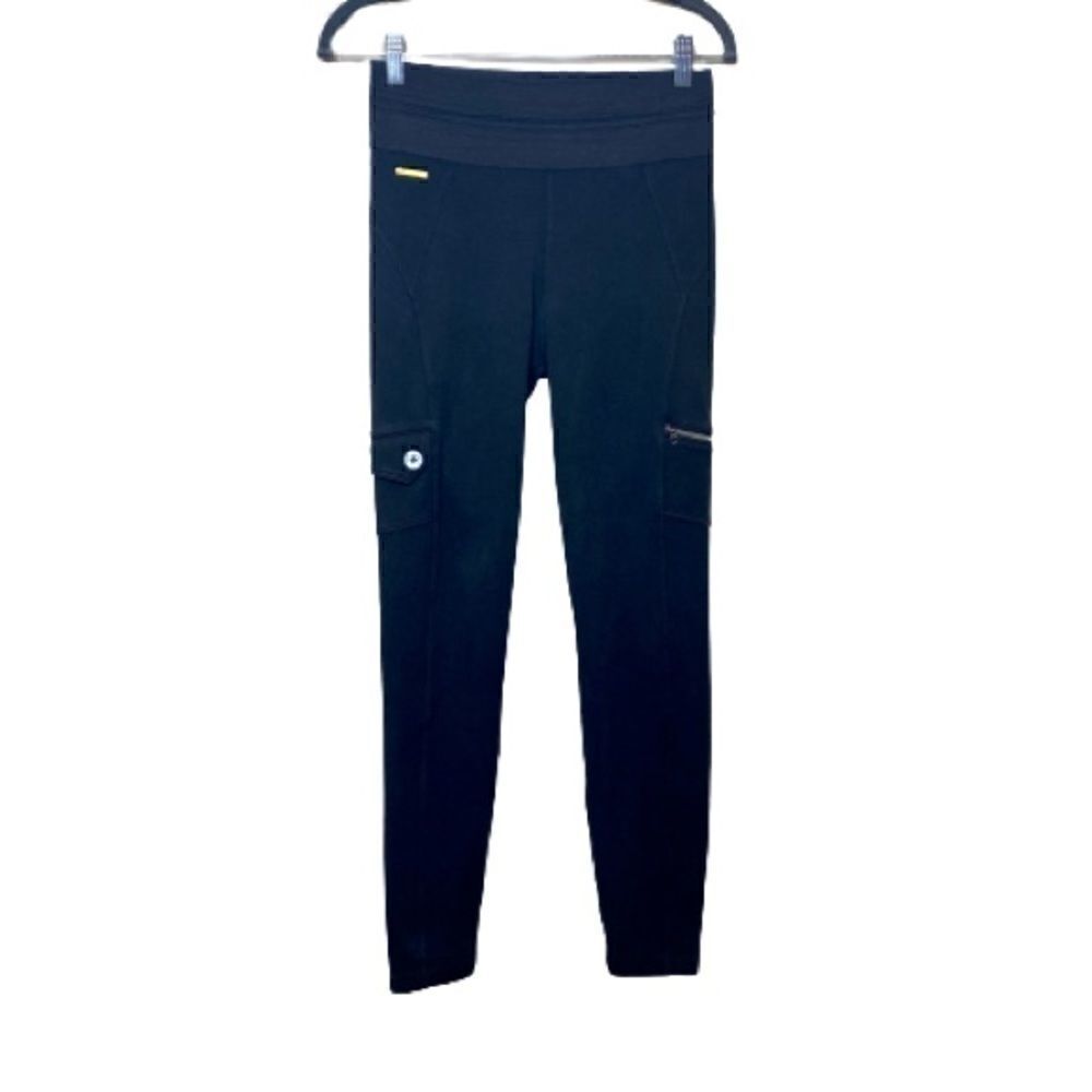 Lole black cargo leggings with utility pockets on the sides size S